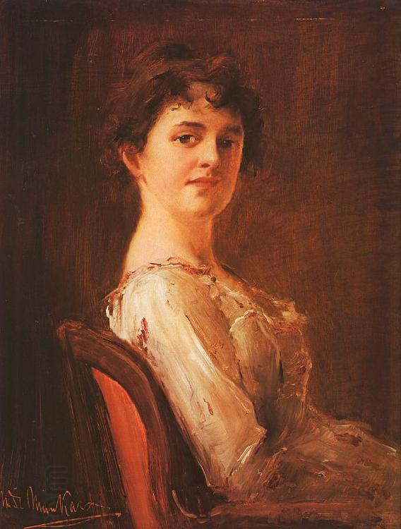 Mihaly Munkacsy Portrait of a Woman oil painting picture